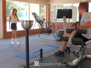 PASSION-HD 10 min after school gym fuck with school mistress Lilly Ford