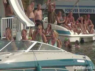 Glorious Babes Party Hard On Boat During Spring Break