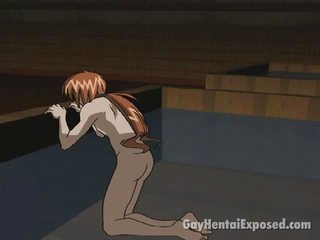 Red Haired Anime Homosexual Getting Anally Drilled By A Big cock Doggy Style