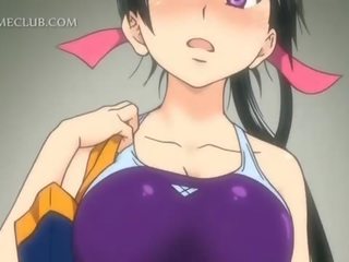 Anime sporty girls having hardcore X rated movie show in the