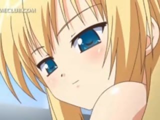 Słodkie anime blondynka kochanie jedzenie peter w outstanding sixtynine